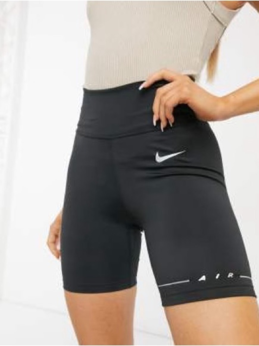 Nike One Iridescent 7” Biker Shorts Black (CZ9023-010) XL $45